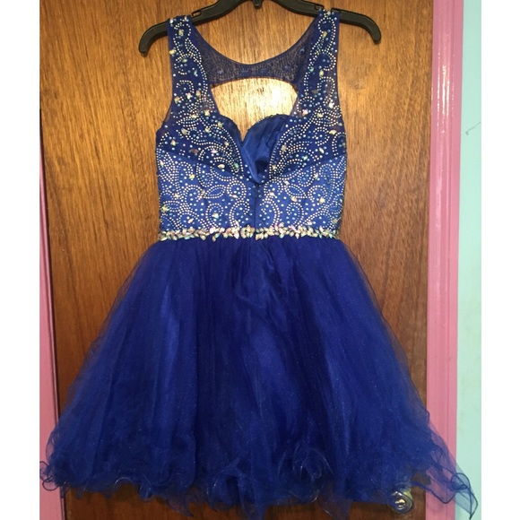 Royal Blue Homecoming Dress - Picture 3 of 3